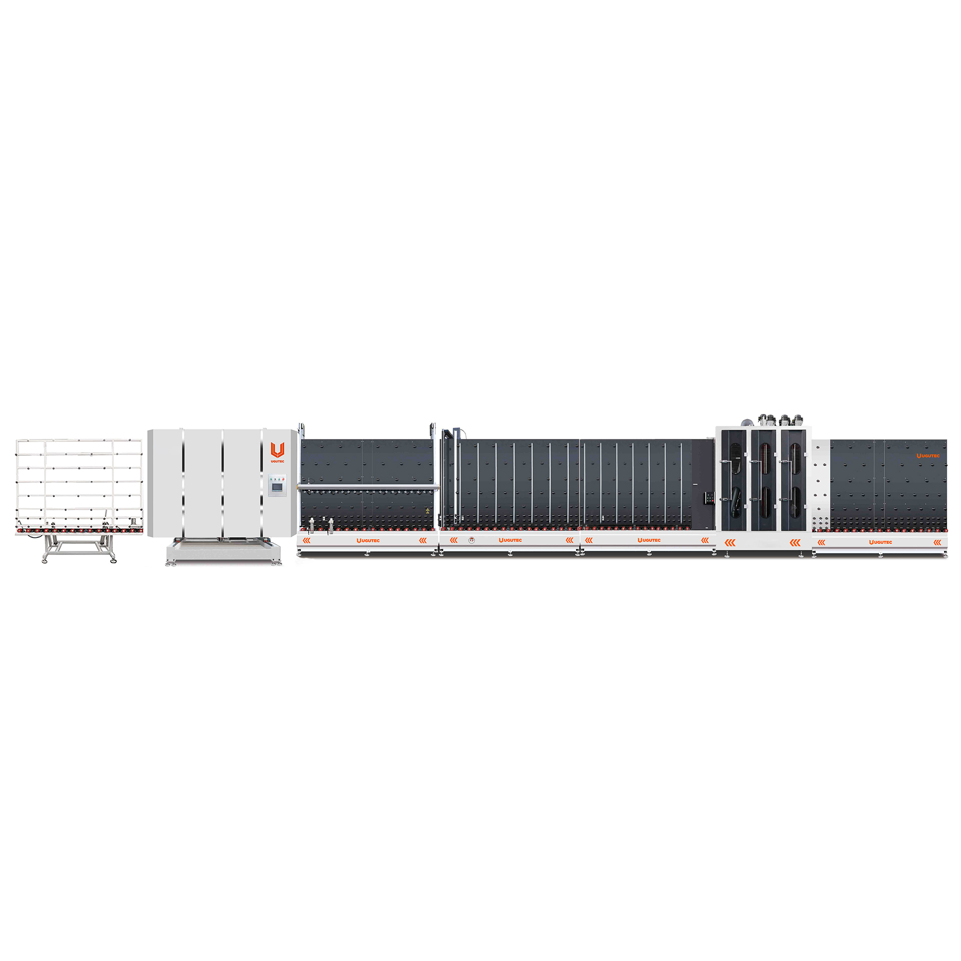 Linea Vertical Automática para el Lavado y Prensado de DVH con Armado Exterior y Barrido de Argón